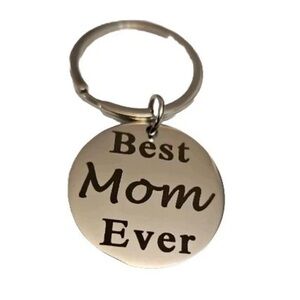 Best Mom Ever Keychain Gift Christmas Holiday Birthday Mothers Day